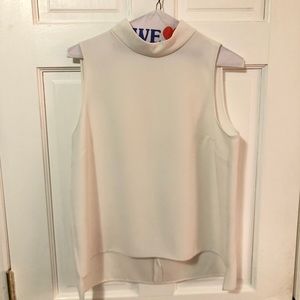 Zara Mock Neck Tank Top Blouse